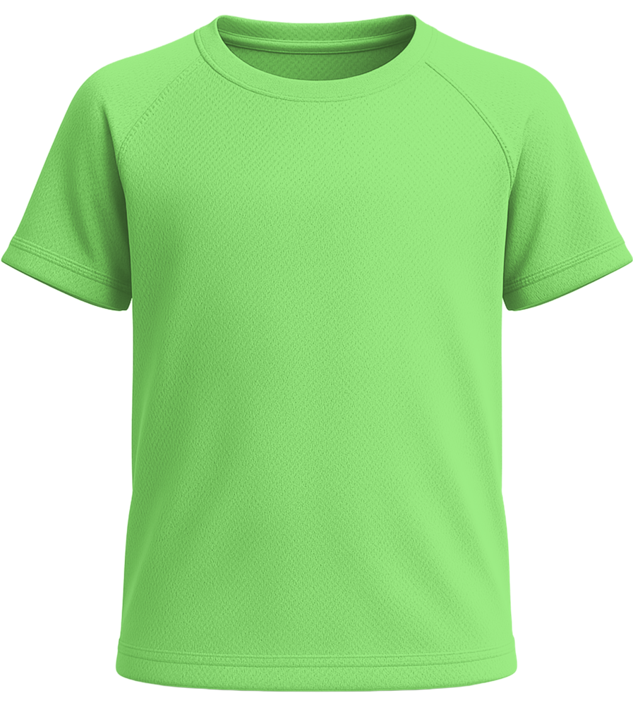 Performance kids sport t-shirt_NEON GREEN_front