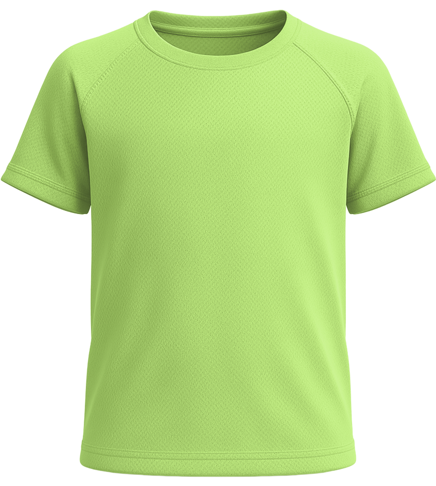 Performance kids sport t-shirt_NEON YELLOW_front