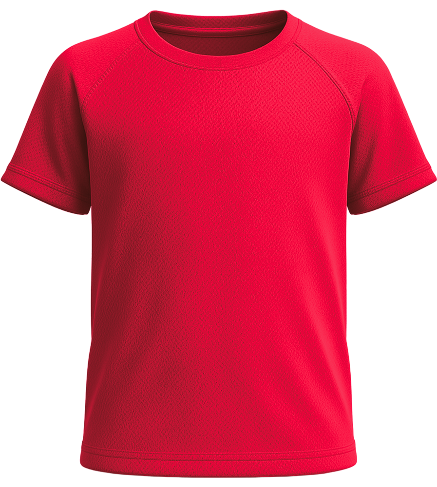 Performance kids sport t-shirt_RED_front