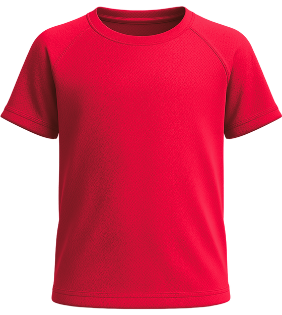 Performance kids sport t-shirt_RED_front