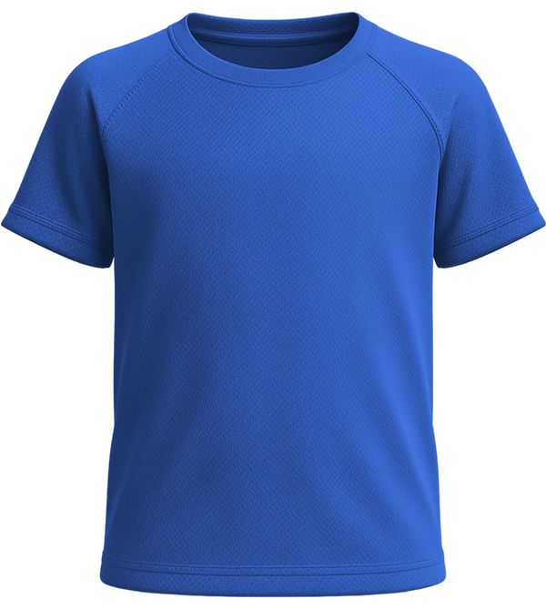 Performance kids sport t-shirt_ROYAL BLUE_front