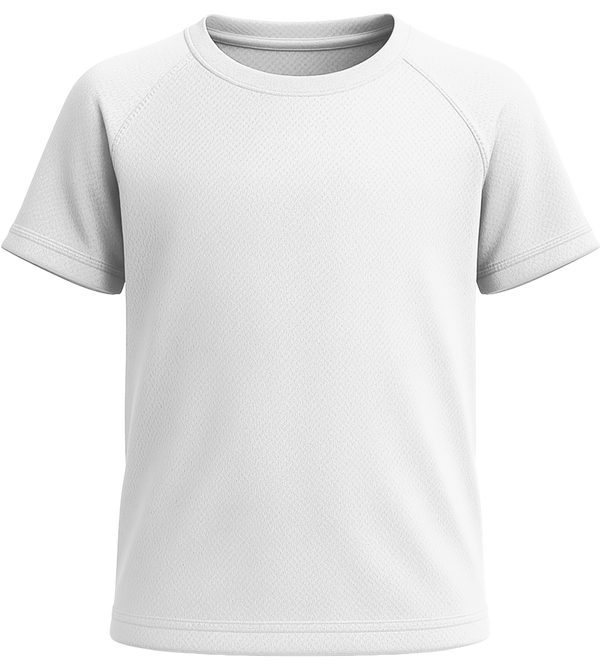 Performance kids sport t-shirt_WHITE_front