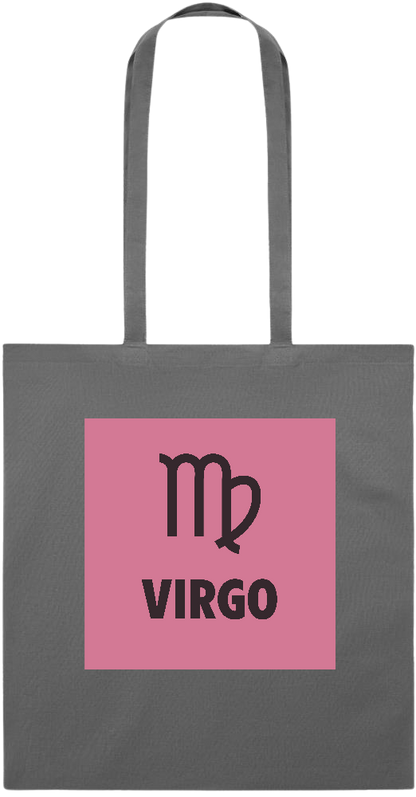 Zodiac Virgo Design - Essential colored event tote bag_STONE GREY_front