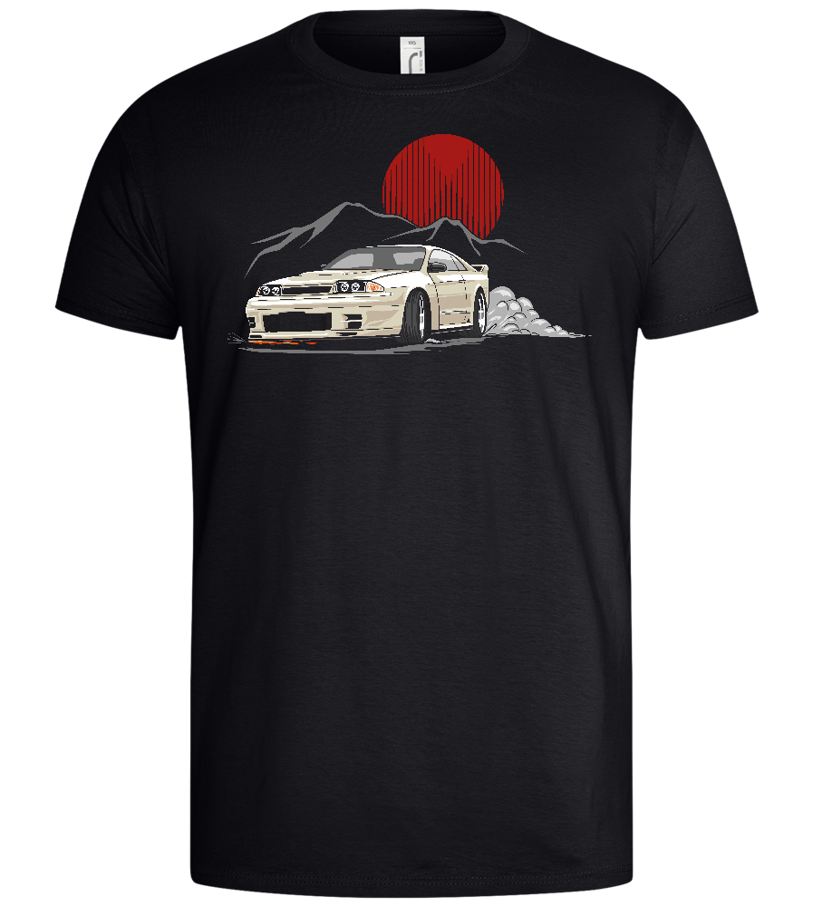 Retro Drift Car Design - Basic men's t-shirt_MARINE_front