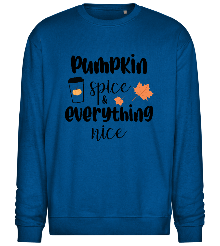 Pumpkin Spice Everything Nice Design - Comfort Essential Unisex Sweater_ROYAL_front