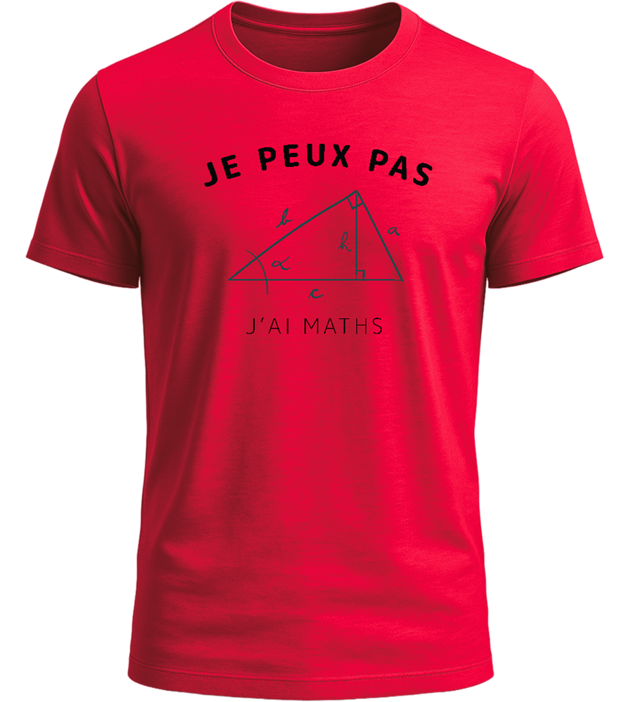 J’ai Math Design - Basic Unisex T-Shirt_RED_front
