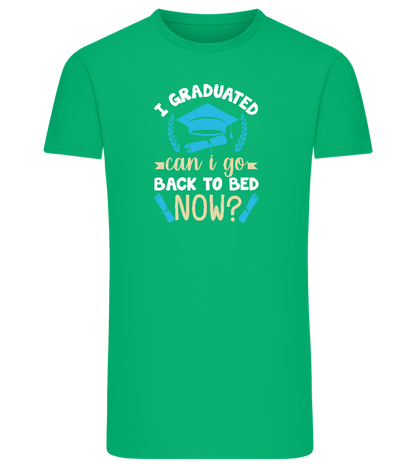 Can i Go Back to Bed Now Design - Comfort men's fitted t-shirt_MEADOW GREEN_front