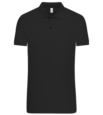 Premium essential men´s polo shirt_BLACK_front