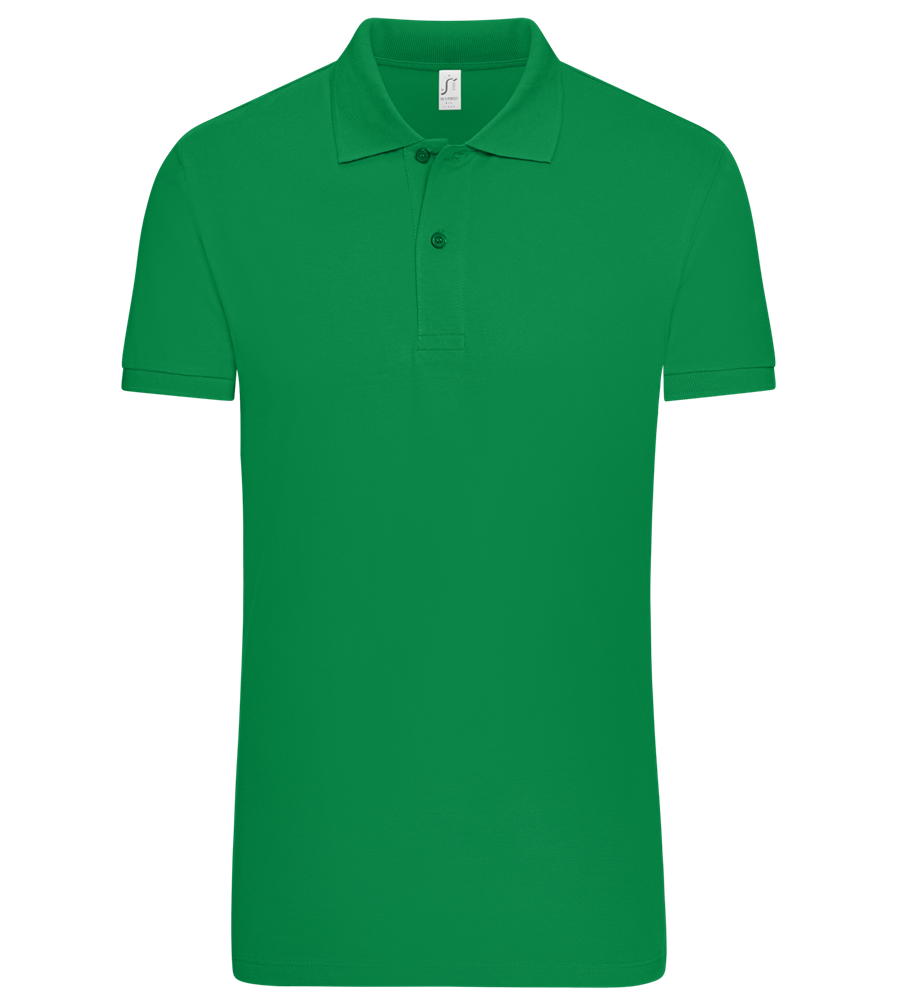 Premium essential men´s polo shirt_MEADOW GREEN_front