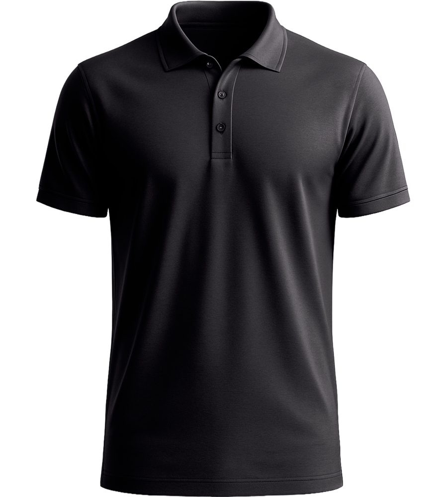 Premium essential men's polo shirt_MOUSE GREY_front