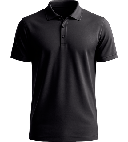 Premium essential men's polo shirt_MOUSE GREY_front