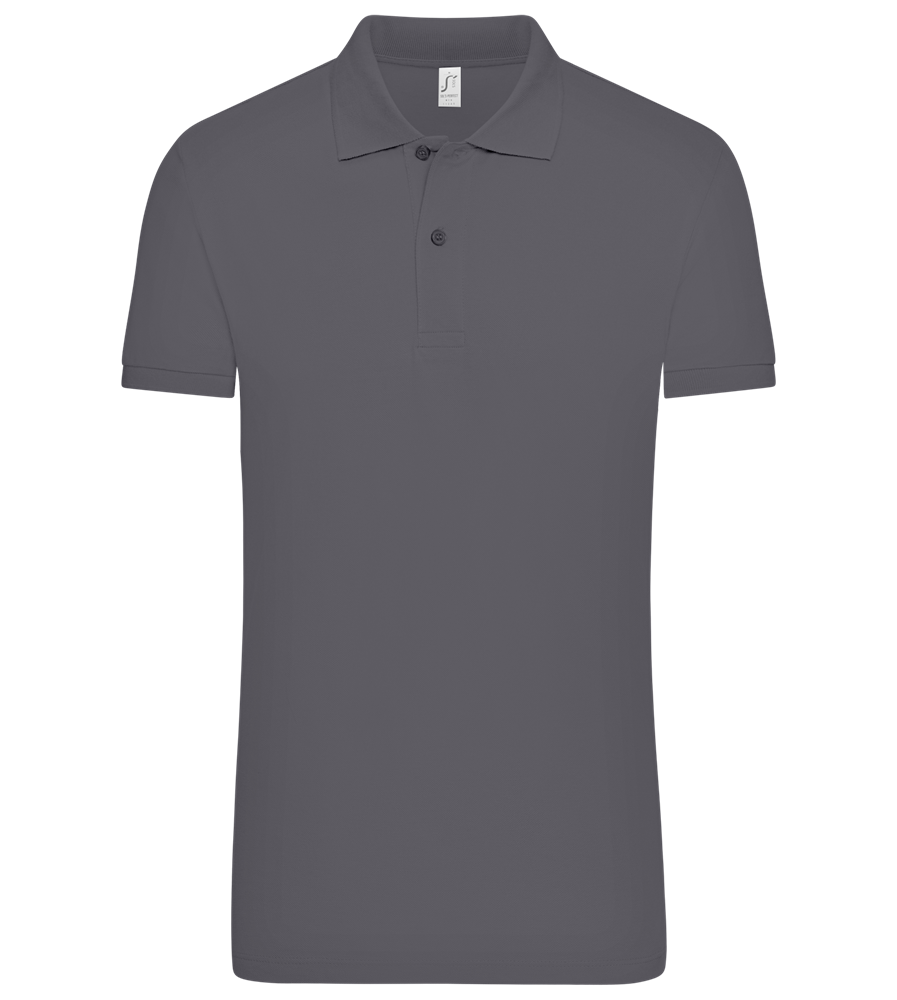 Premium essential men´s polo shirt_MOUSE GREY_front