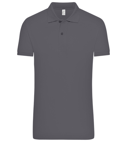 Premium essential men´s polo shirt_MOUSE GREY_front