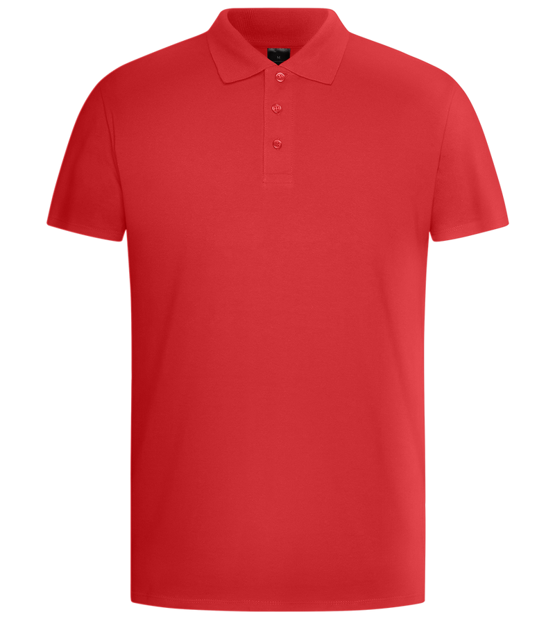 Premium essential men's polo shirt_RED_front