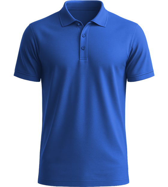 Premium essential men's polo shirt_ROYAL_front