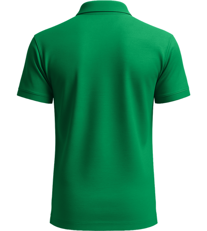 Premium essential men's polo shirt_MEADOW GREEN_back