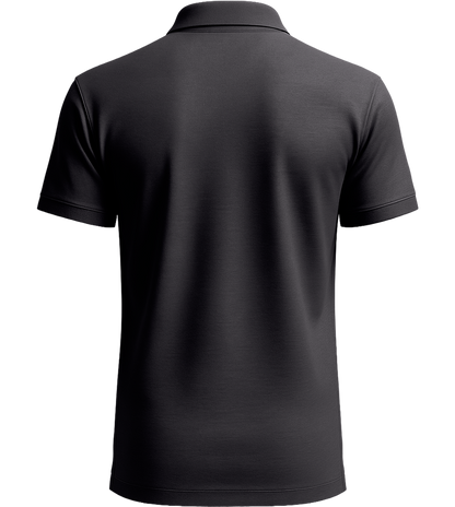 Premium essential men's polo shirt_MOUSE GREY_back