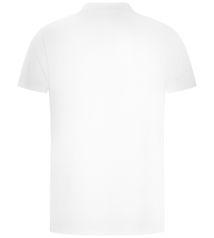 Premium essential men's polo shirt_WHITE_back