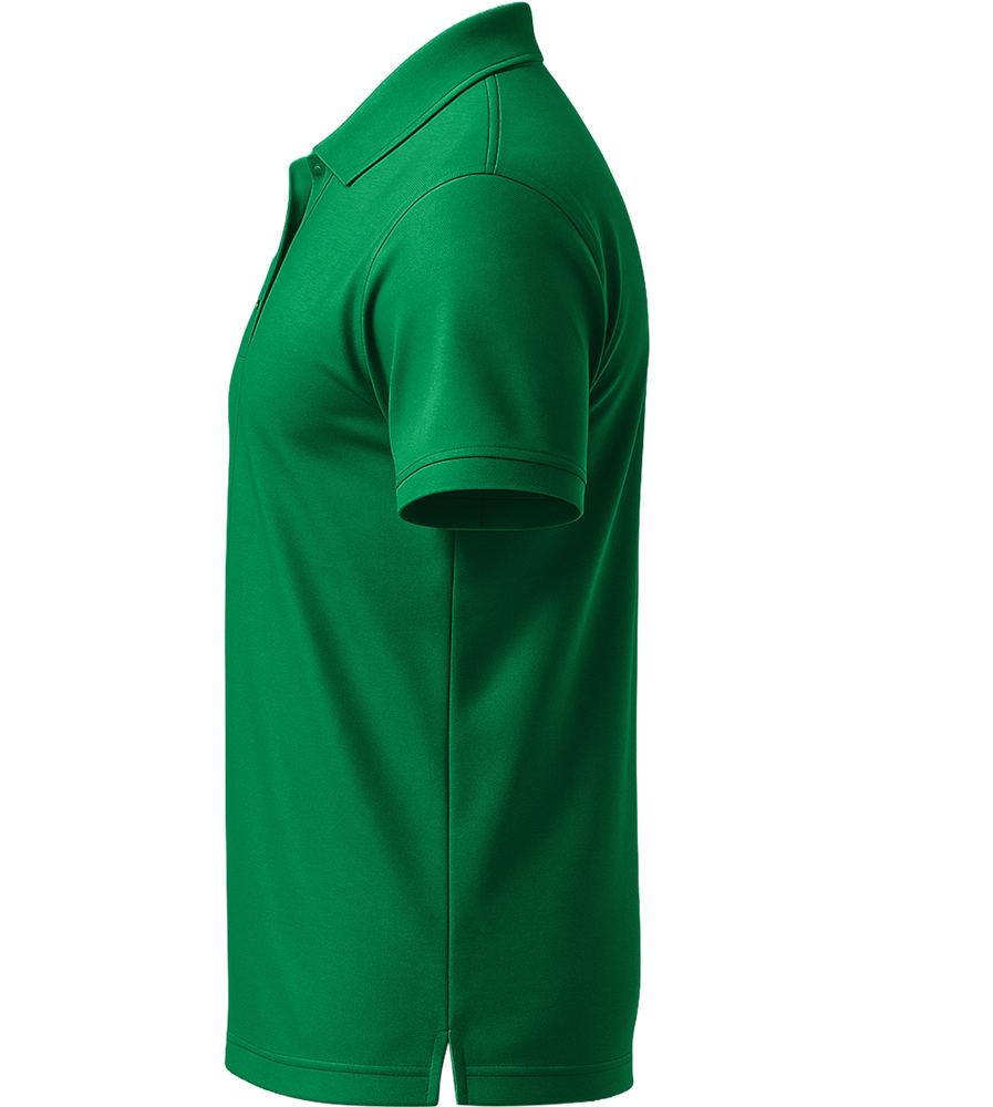 Premium essential men's polo shirt_MEADOW GREEN_left