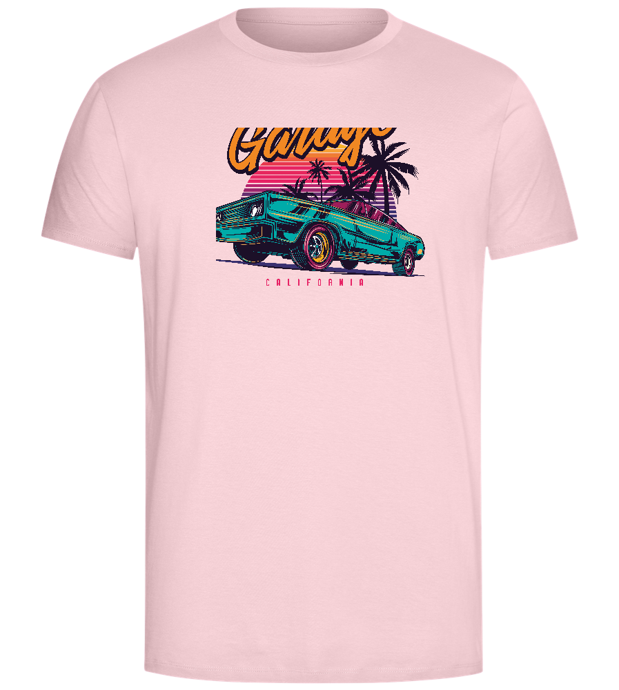 Car Garage Design - Comfort Unisex T-Shirt_CANDY PINK_front