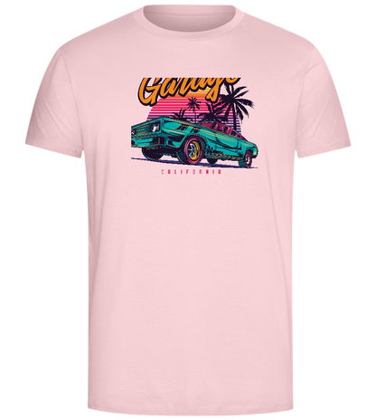 Car Garage Design - Comfort Unisex T-Shirt_CANDY PINK_front