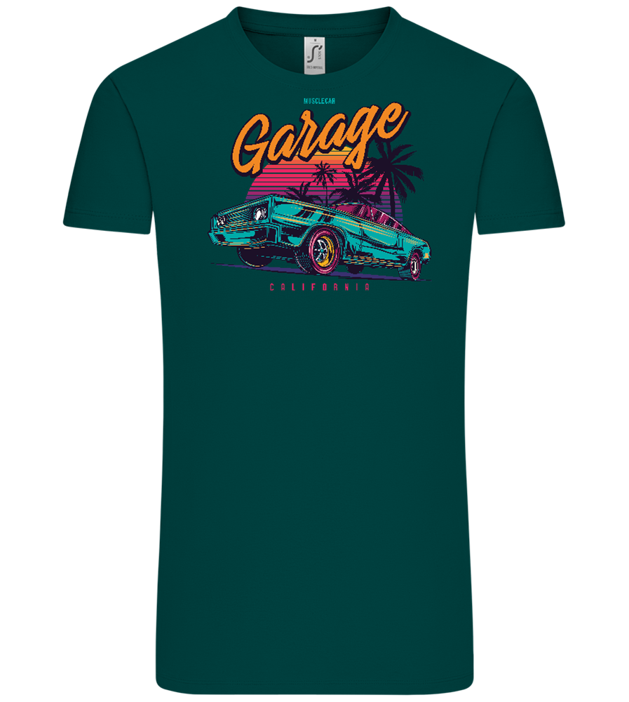 Car Garage Design - Comfort Unisex T-Shirt_GREEN EMPIRE_front