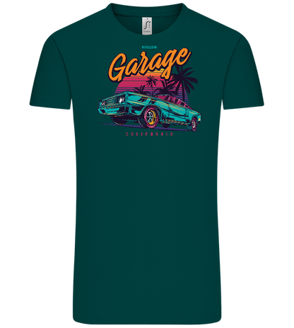 Car Garage Design - Comfort Unisex T-Shirt_GREEN EMPIRE_front