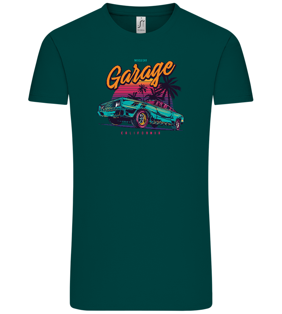 Car Garage Design - Comfort Unisex T-Shirt_GREEN EMPIRE_front