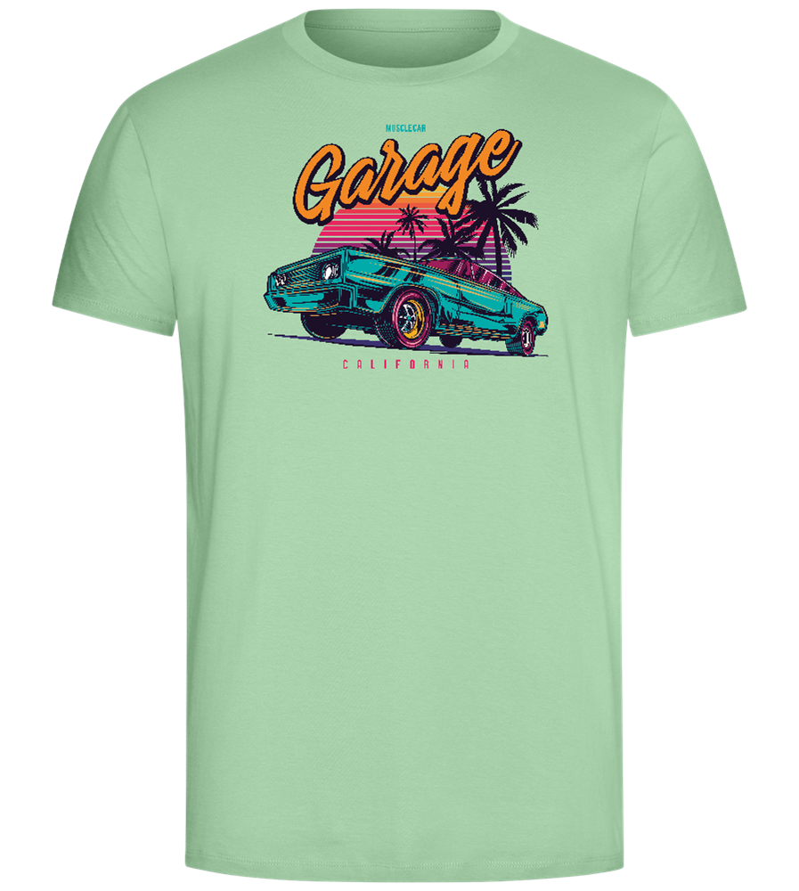 Car Garage Design - Comfort Unisex T-Shirt_ICE GREEN_front