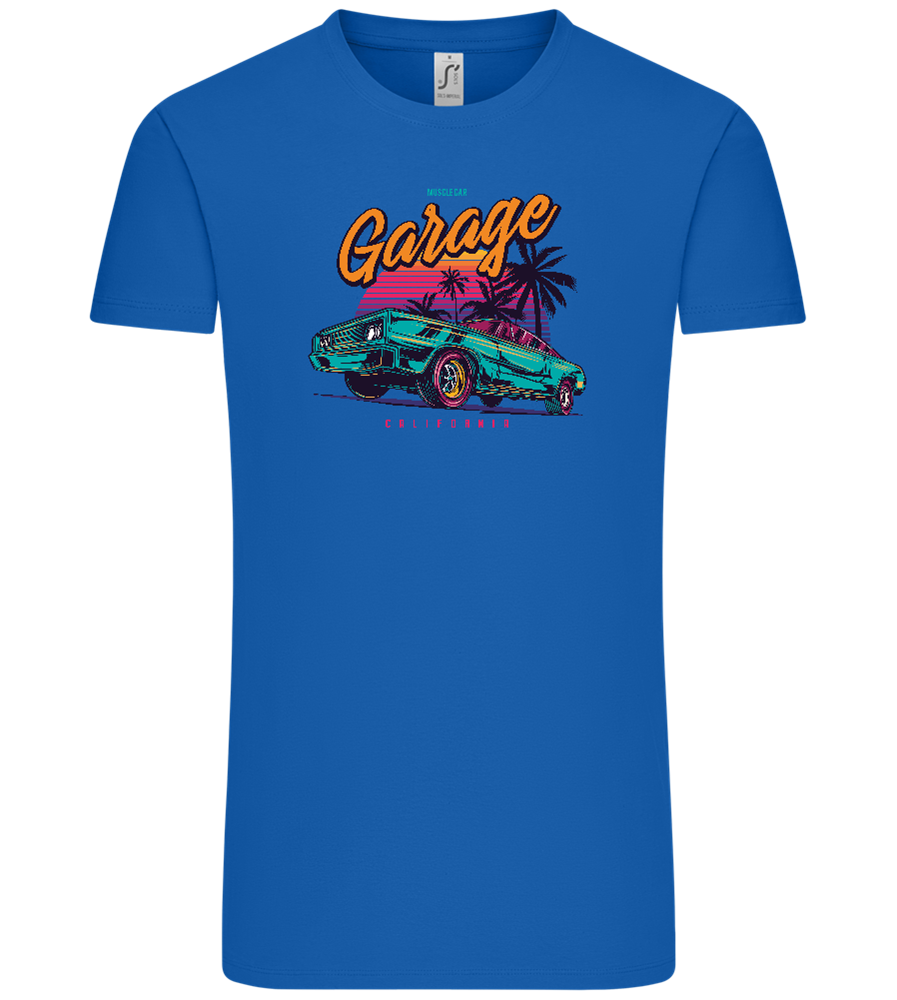 Car Garage Design - Comfort Unisex T-Shirt_ROYAL_front