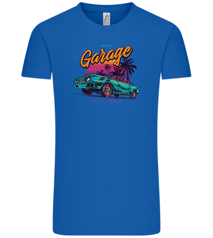 Car Garage Design - Comfort Unisex T-Shirt_ROYAL_front