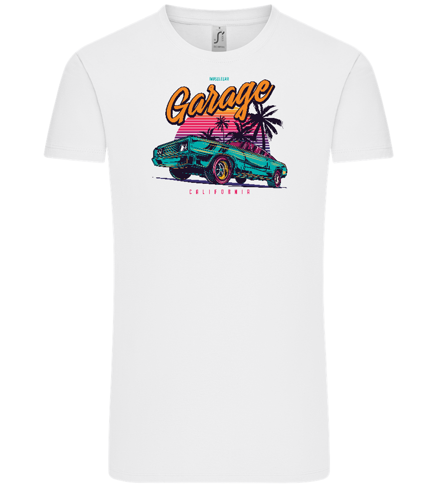 Car Garage Design - Comfort Unisex T-Shirt_WHITE_front