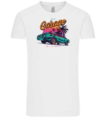 Car Garage Design - Comfort Unisex T-Shirt_WHITE_front