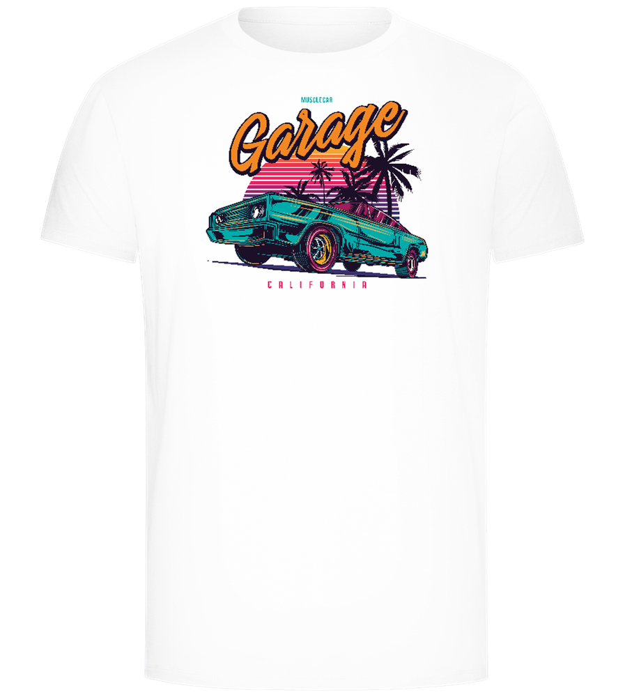 Car Garage Design - Comfort Unisex T-Shirt_WHITE_front