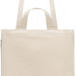 Premium recycled polycotton beach bag_BEIGE_back