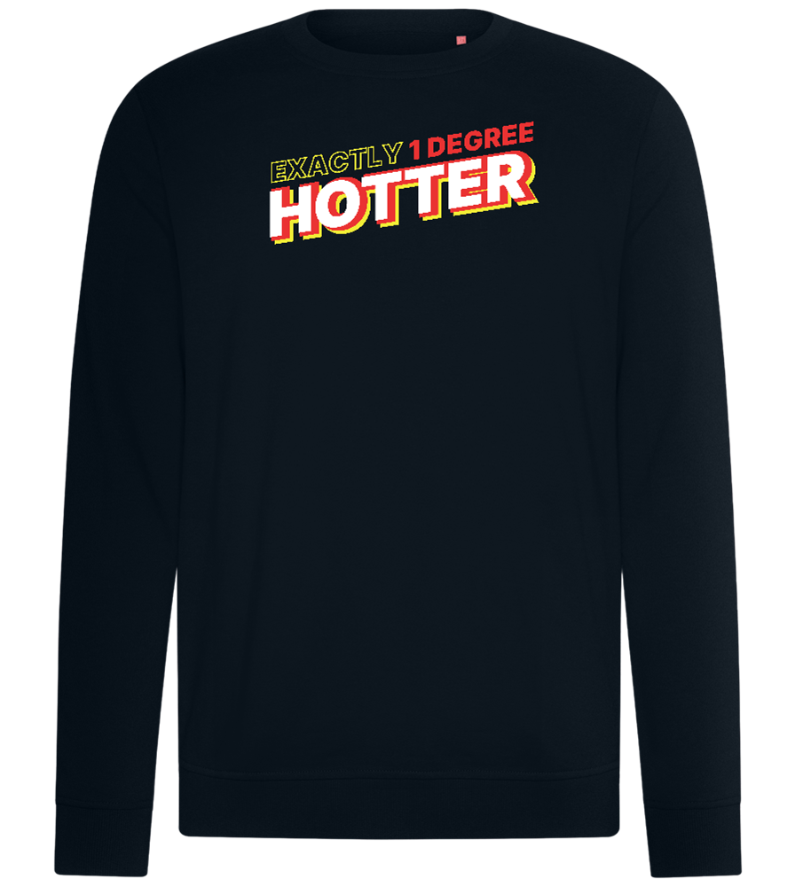 1 Degree Hotter Design - Comfort unisex sweater_BLACK_front