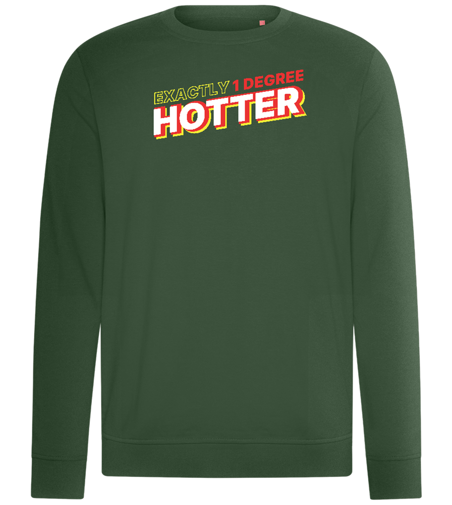 1 Degree Hotter Design - Comfort unisex sweater_GREEN BOTTLE_front