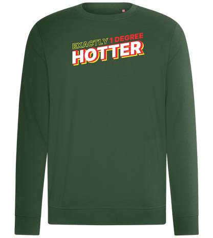 1 Degree Hotter Design - Comfort unisex sweater_GREEN BOTTLE_front