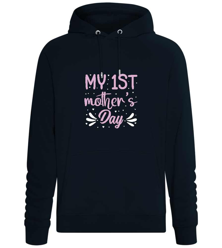 My First Mother's Day Design - Comfort unisex hoodie_BLACK_front