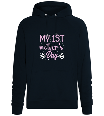 My First Mother's Day Design - Comfort unisex hoodie_BLACK_front