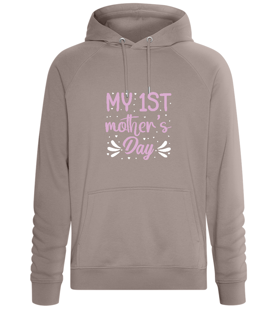 My First Mother's Day Design - Comfort unisex hoodie_CHARCOAL CHIN_front