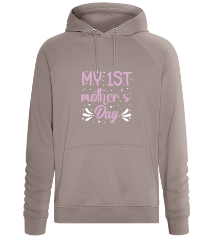 My First Mother's Day Design - Comfort unisex hoodie_CHARCOAL CHIN_front