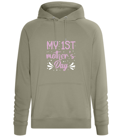 My First Mother's Day Design - Comfort unisex hoodie_KHAKI_front