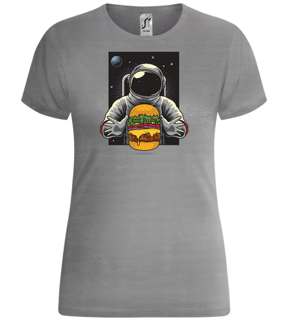 Spaceman Burger Design - Comfort women's t-shirt_ORION GREY_front