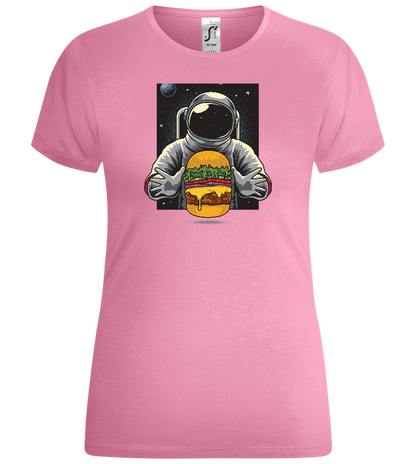 Spaceman Burger Design - Comfort women's t-shirt_PINK ORCHID_front