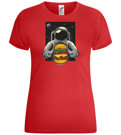 Spaceman Burger Design - Comfort women's t-shirt_RED_front