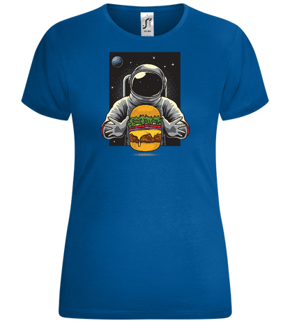 Spaceman Burger Design - Comfort women's t-shirt_ROYAL_front