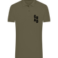 Grad Design - Comfort men´s summer polo shirt_ARMY_front
