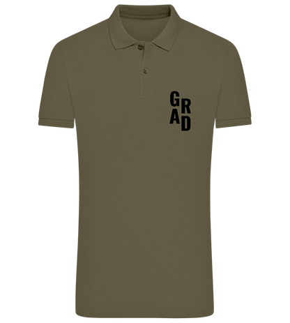 Grad Design - Comfort men´s summer polo shirt_ARMY_front