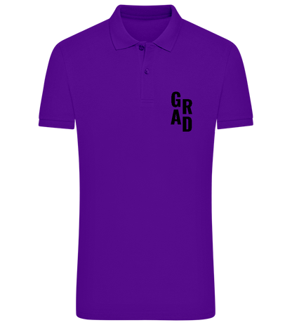 Grad Design - Comfort men´s summer polo shirt_DARK PURPLE_front